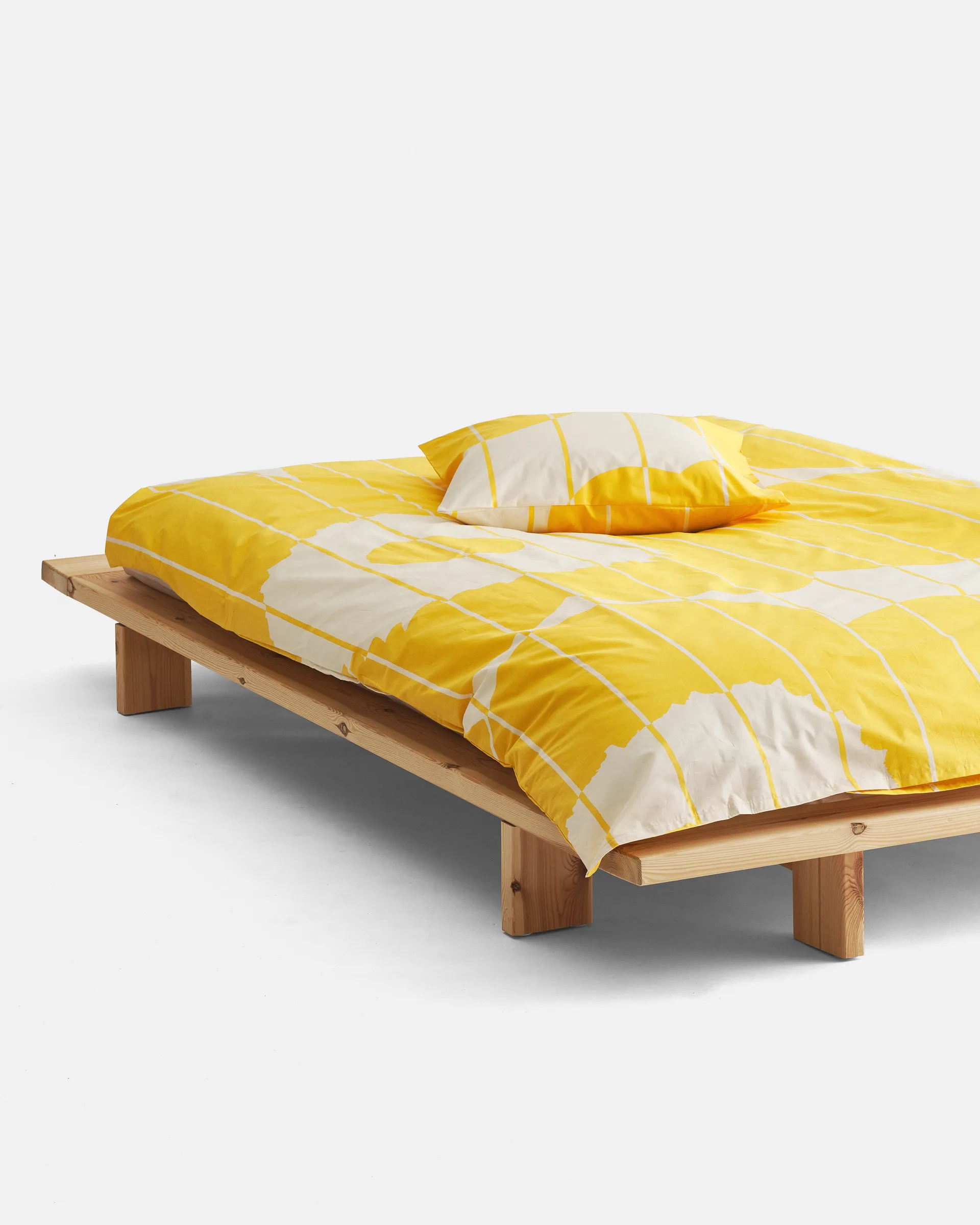 Housse de couette Vesi Unikko 150x210 cm, Spring yellow-ecru Marimekko