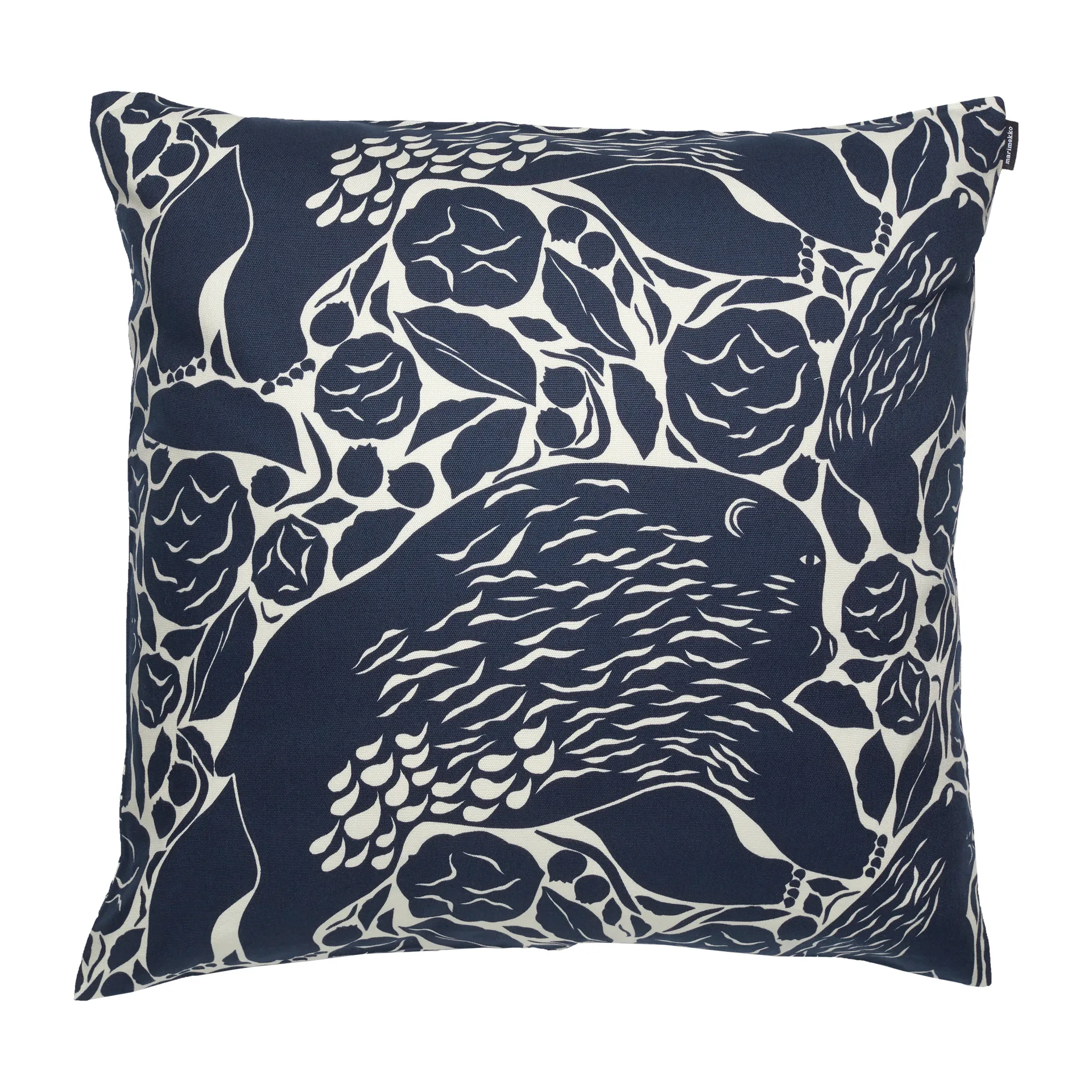Housse de coussin Pieni Karhuemo 50x50 cm, Beige clair-bleu foncé Marimekko