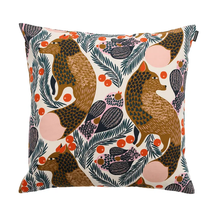Housse de coussin Pieni Ketunmarja 50x50 cm - White-multicolore - Marimekko