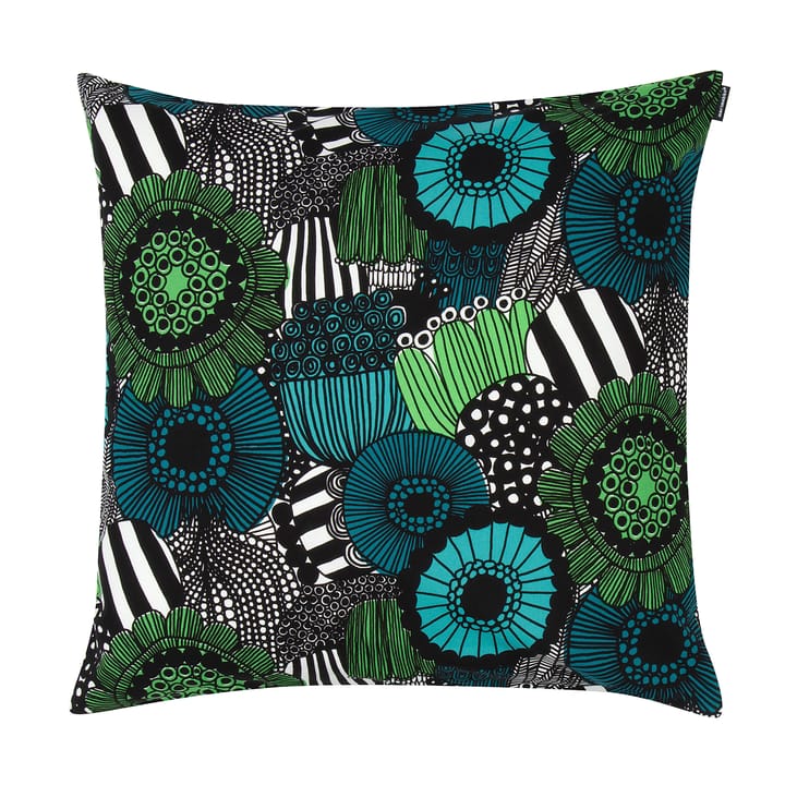 Housse de coussin Pieni Siirtolapuutarha 50x50 cm - vert-noir - Marimekko