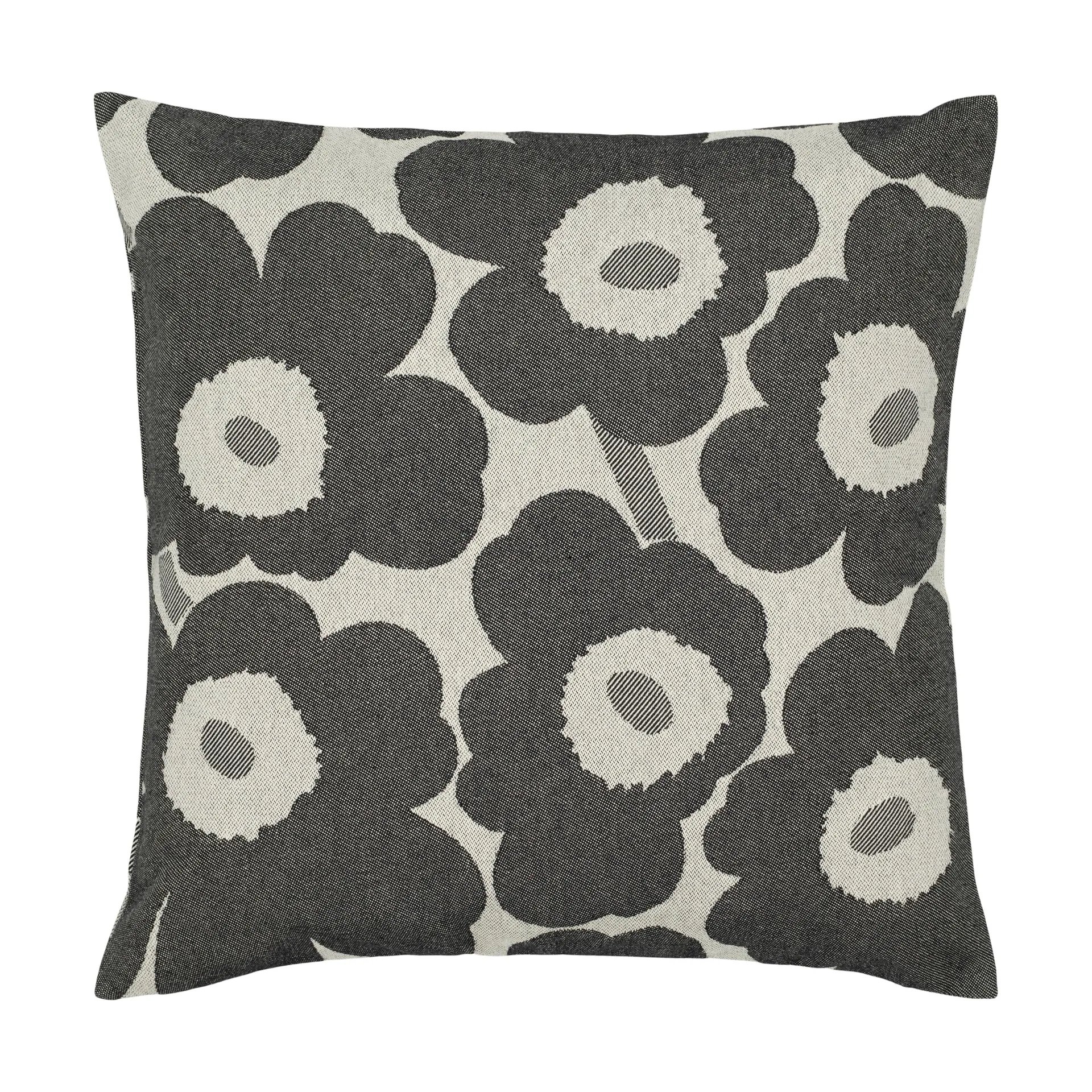 Housse de coussin Pieni Unikko 47x47 cm, Off white-charcoal-sand Marimekko