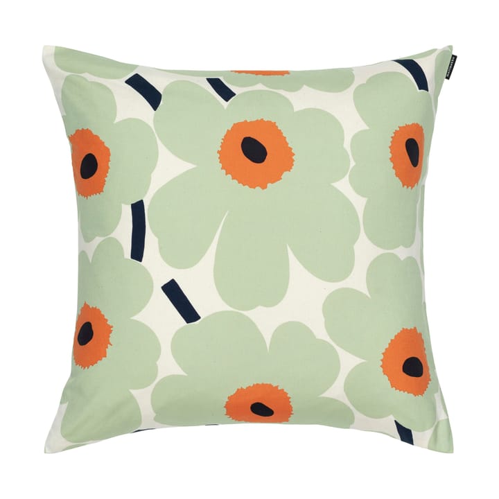 Housse de coussin Pieni Unikko 50x50 cm - Cotton-sage-warm orange - Marimekko