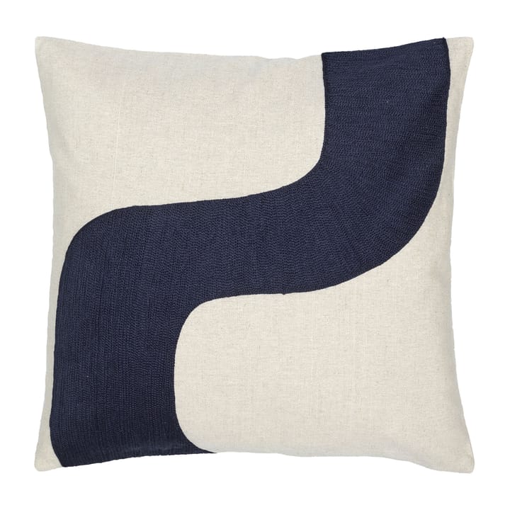 Housse de coussin Seireeni 50x50 cm - Lin-bleu foncé - Marimekko