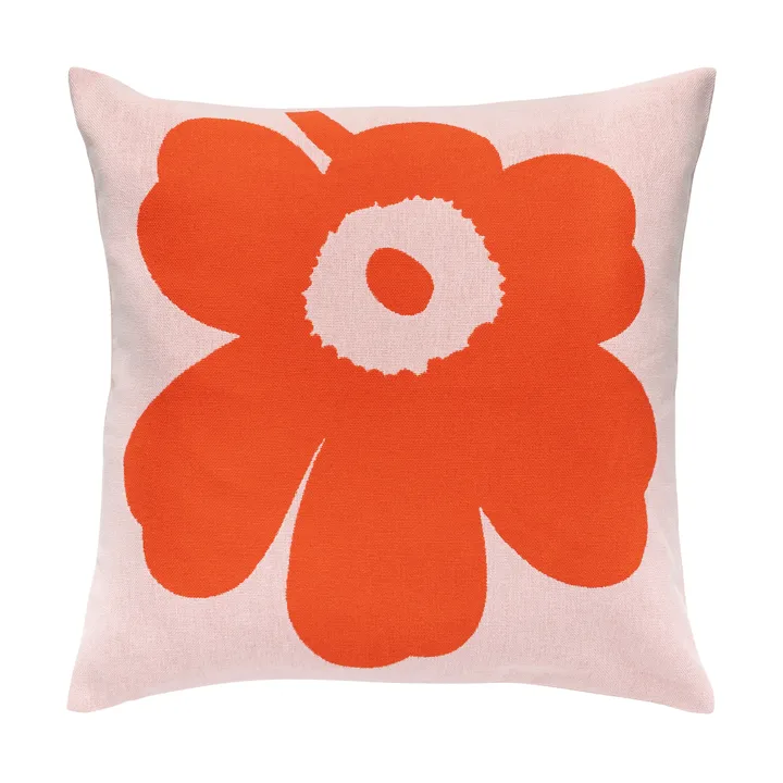 Housse de coussin Unikko 50x50 cm - Pink, orange red - Marimekko