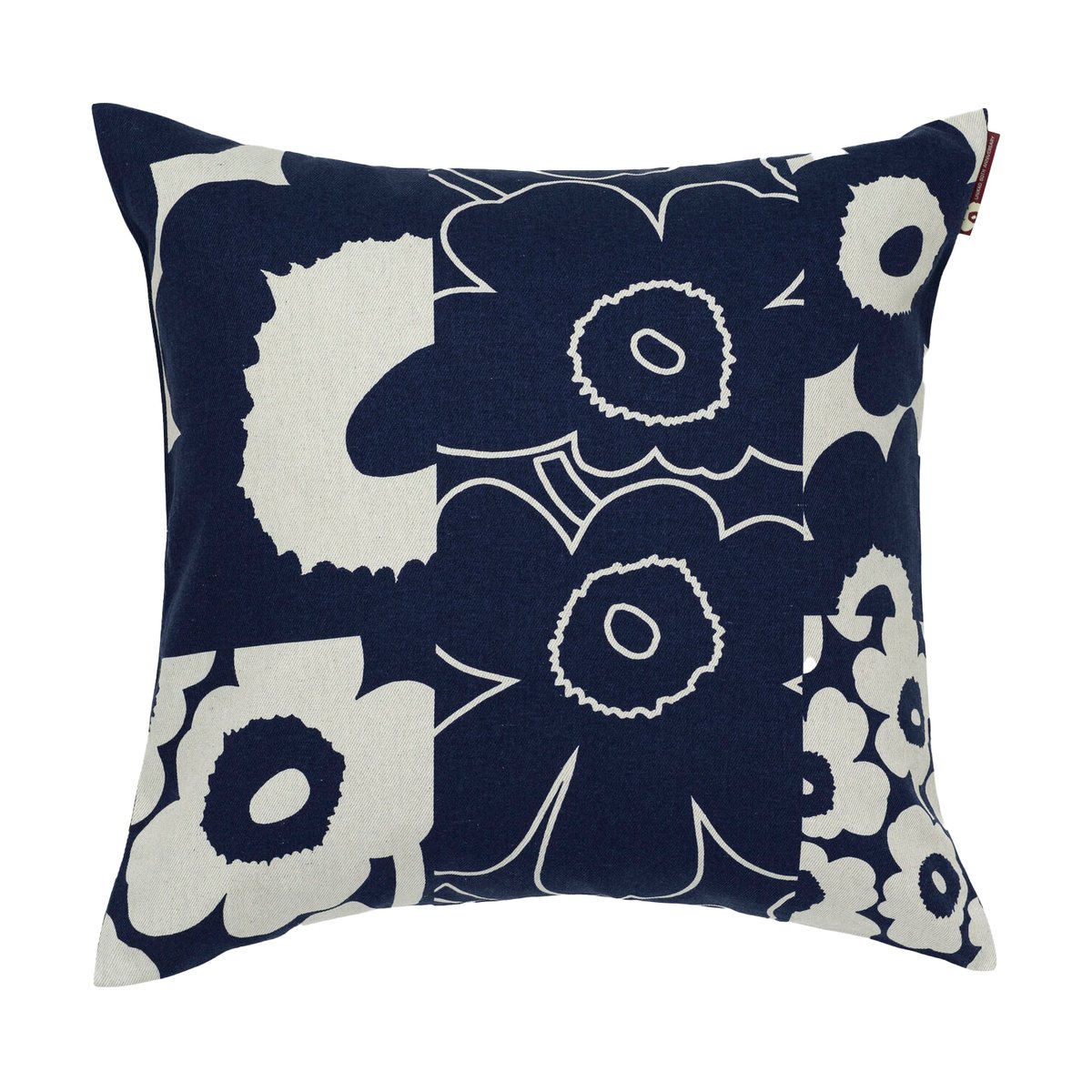Marimekko Housse de coussin Unikko Kollaasi 50x50 cm Linen-dark blue