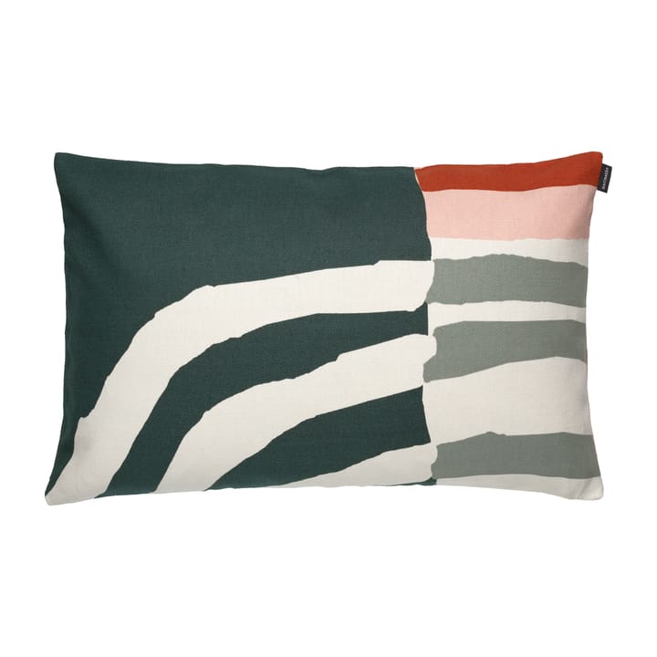 Housse de coussin Vuosirenkaat 40x60 cm, Beige-vert-rose Marimekko