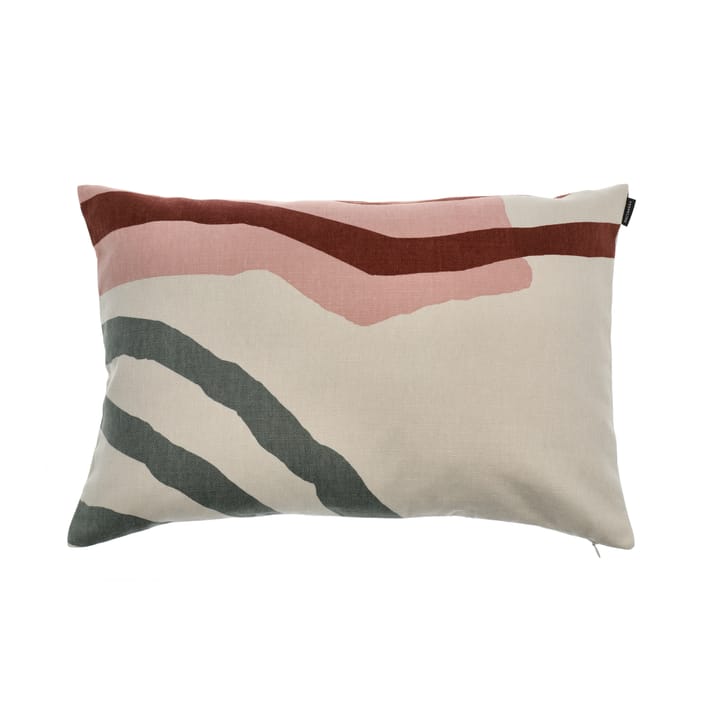Housse de coussin Vuosirenkaat 40x60 cm, Beige-vert-rose Marimekko