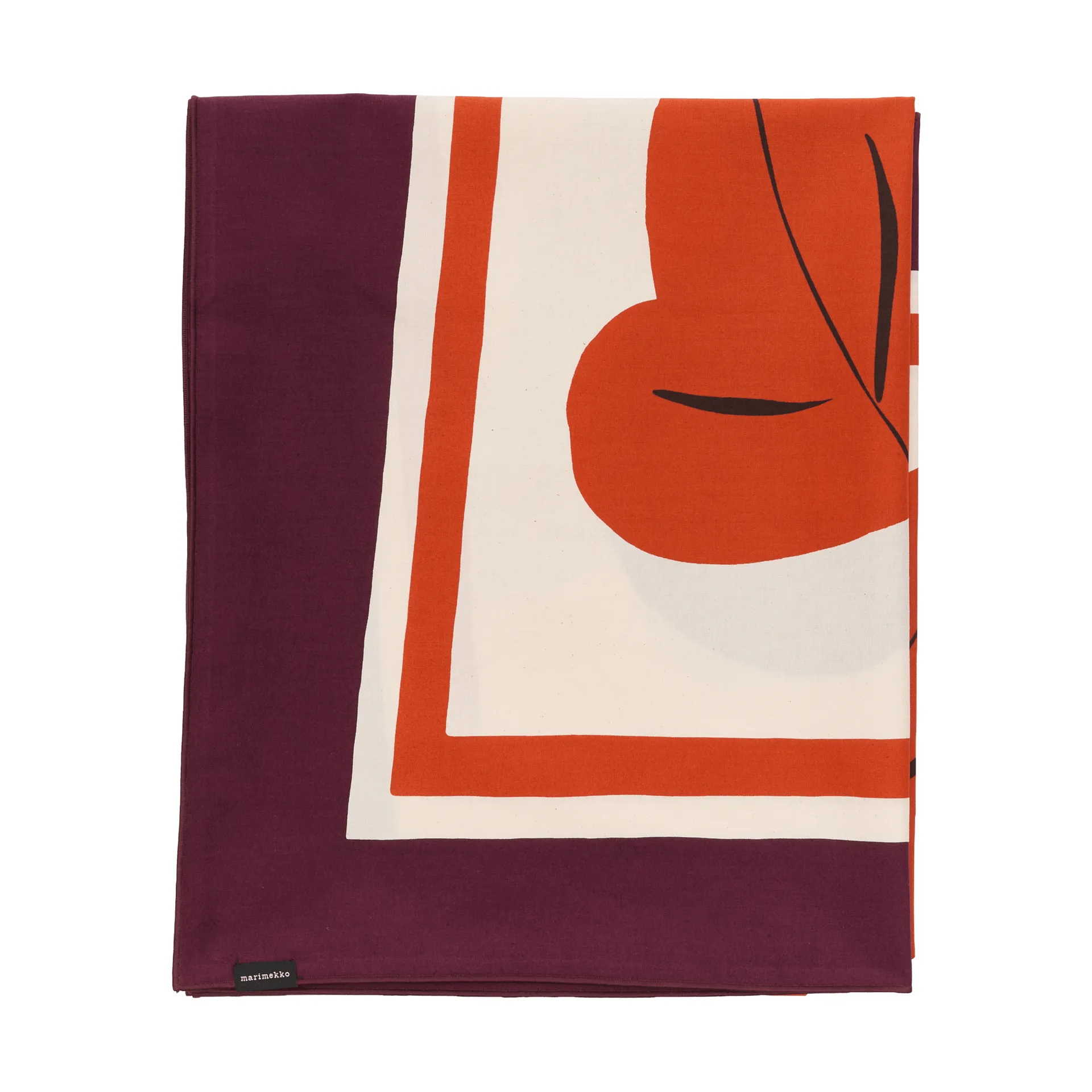 Kukasta Kukkaan bougie, Hay-prune-bronze-terracotta, 140x140 cm Marimekko