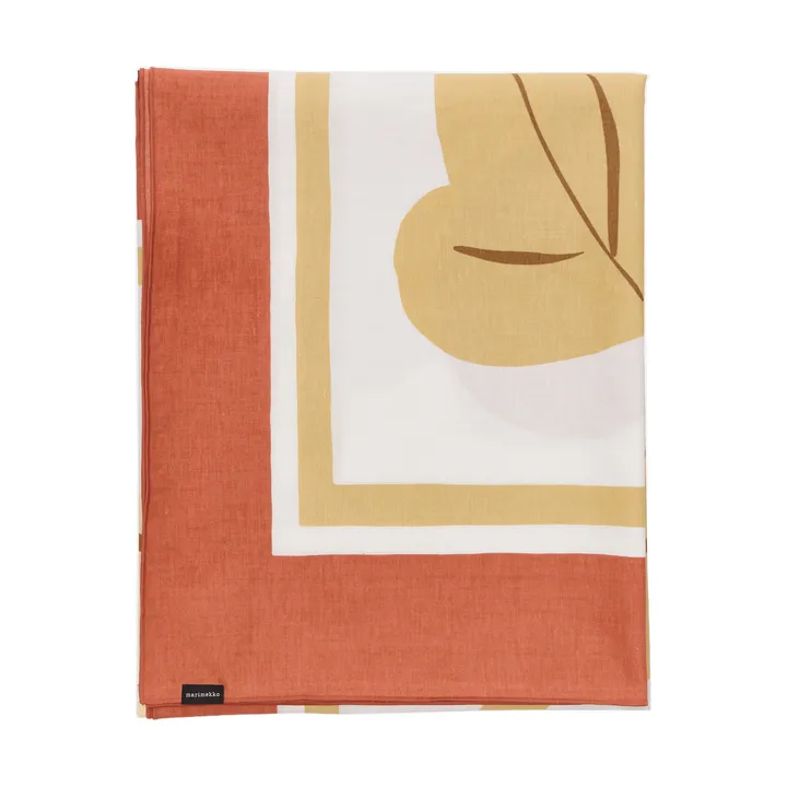 Kukasta Kukkaan bougie - White-terrac-ochre-plum, 140x140 cm - Marimekko