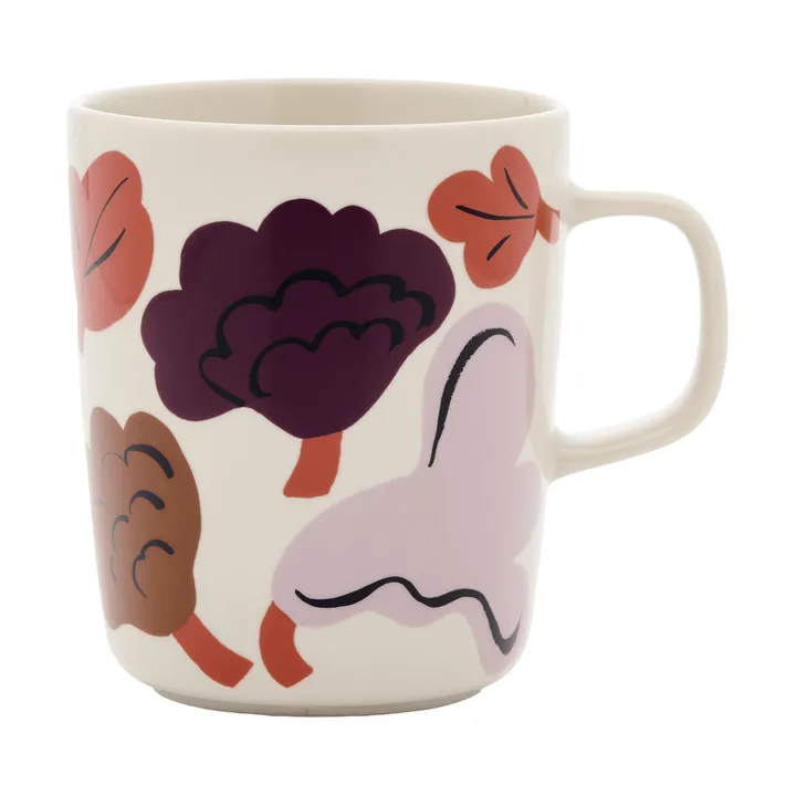 Kukasta Kukkaan mug tasse - Grès-prune-bronze-terre cuite 25 cl - Marimekko