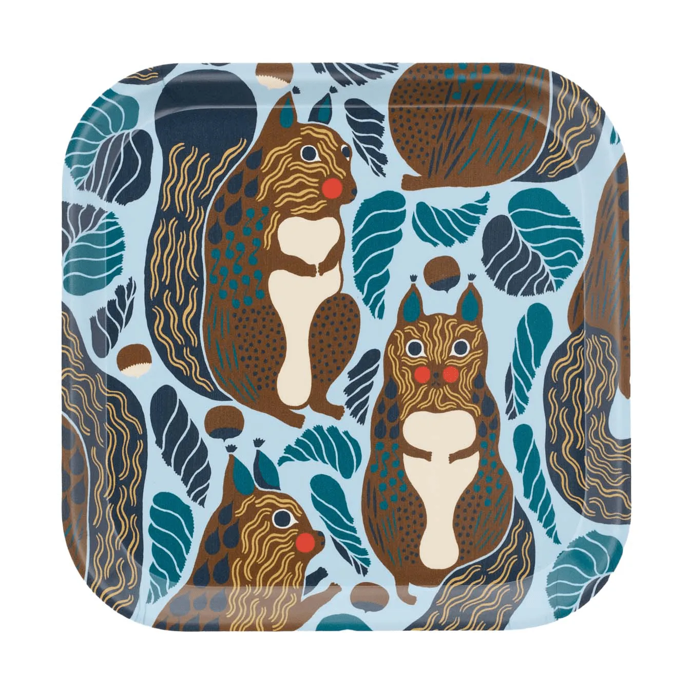 Kurre plateau, Sky blue-multicolore Marimekko