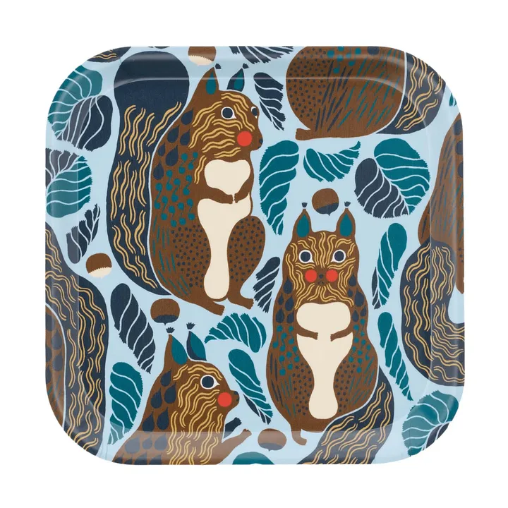 Kurre plateau - Sky blue-multicolore - Marimekko