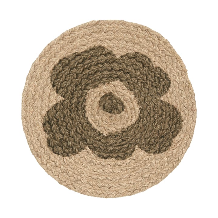 Manique Unikko jute Ø25 cm - Beige-vert - Marimekko