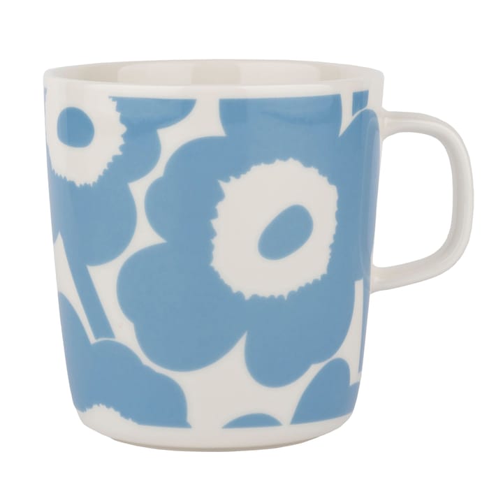 Mug à thé Unikko 4 dl - White-sky blue - Marimekko