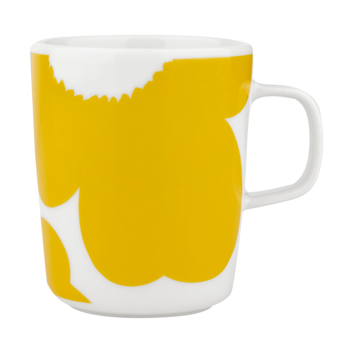 marimekko mug iso unikko 25 cl white-spring yellow