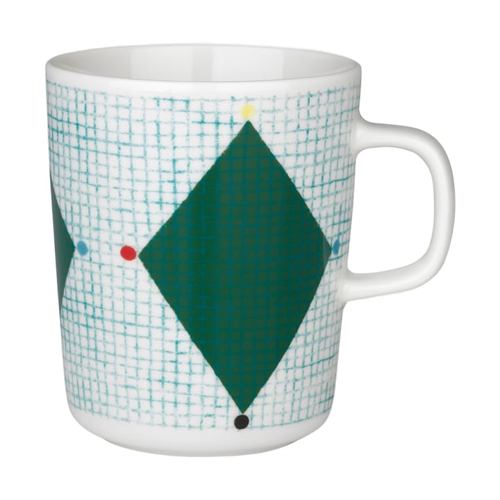 Mug Losagne 2,5 dl, White-green-petrol blue-red Marimekko