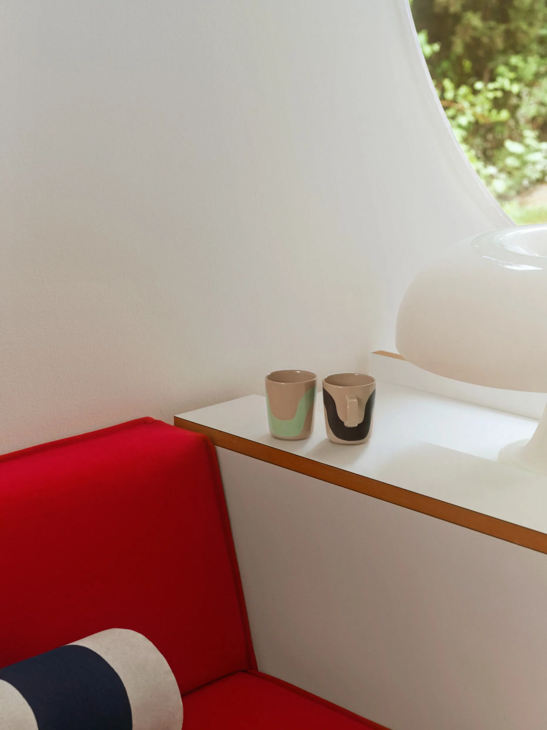 Mug Seireeni 25 cl, lot de 2, Terra-bleu foncé-menthe Marimekko