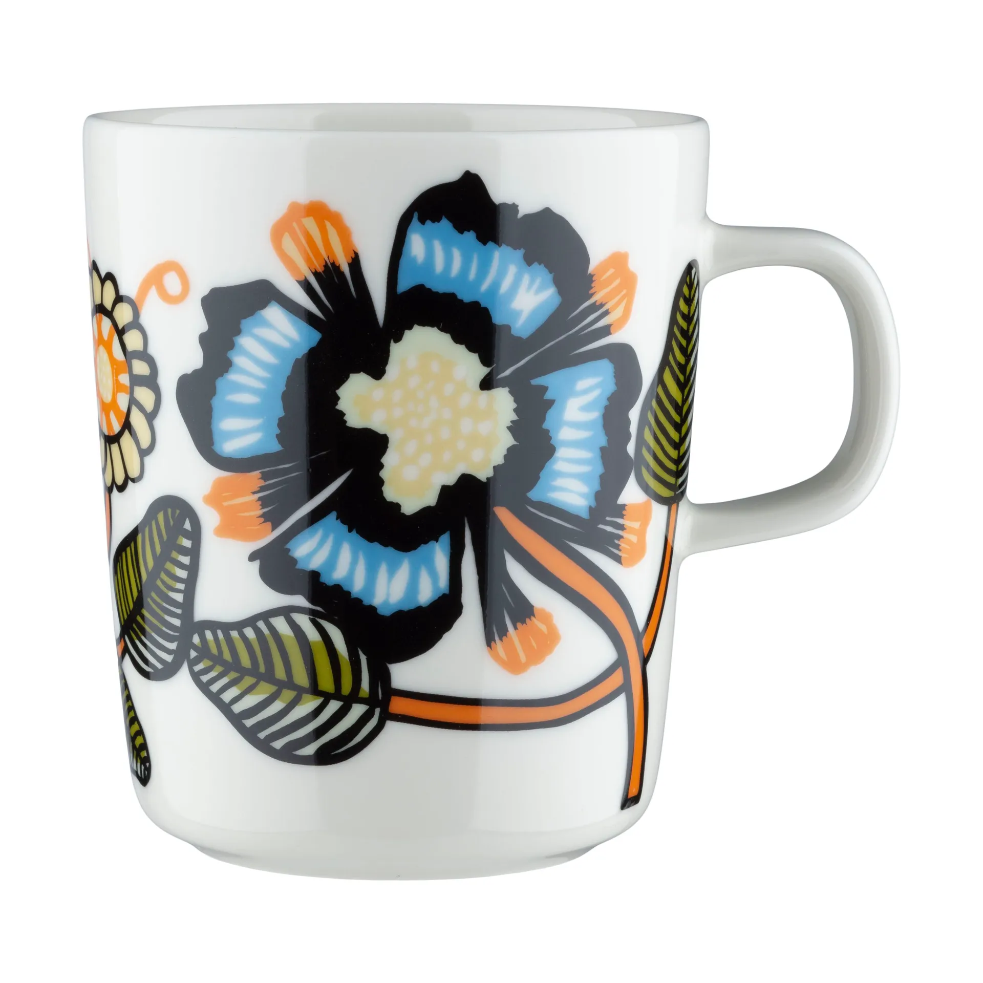 Mug Tiara 250 ml, White-warm orange-green Marimekko