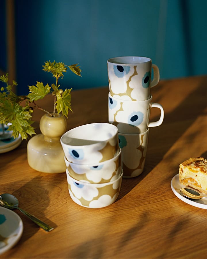 Mug Unikko 25 cl - Beige-blanc cassé-bleu - Marimekko