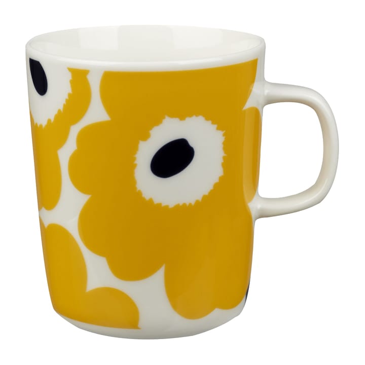 Mug Unikko 25 cl - Blanc-jaune - Marimekko
