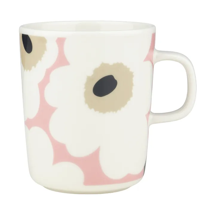 Mug Unikko 25 cl - Off white-pink-sand-charcoal - Marimekko
