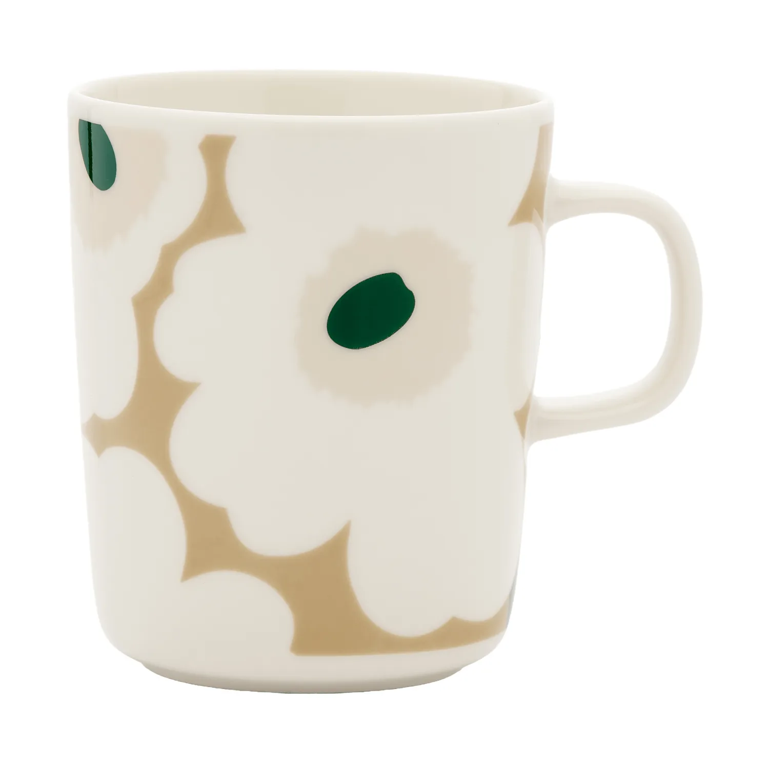 Mug Unikko 25 cl, White-beige-light sand-dark green Marimekko