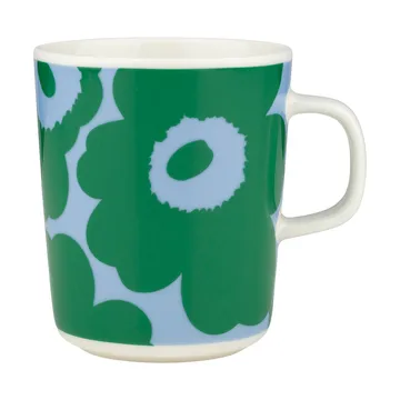 Mug Unikko 25 cl - White-green-light blue - Marimekko