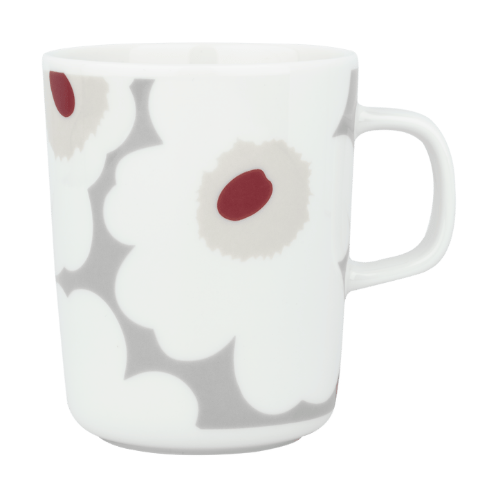 Mug Unikko 25 cl - White-l. grey-red-yellow - Marimekko
