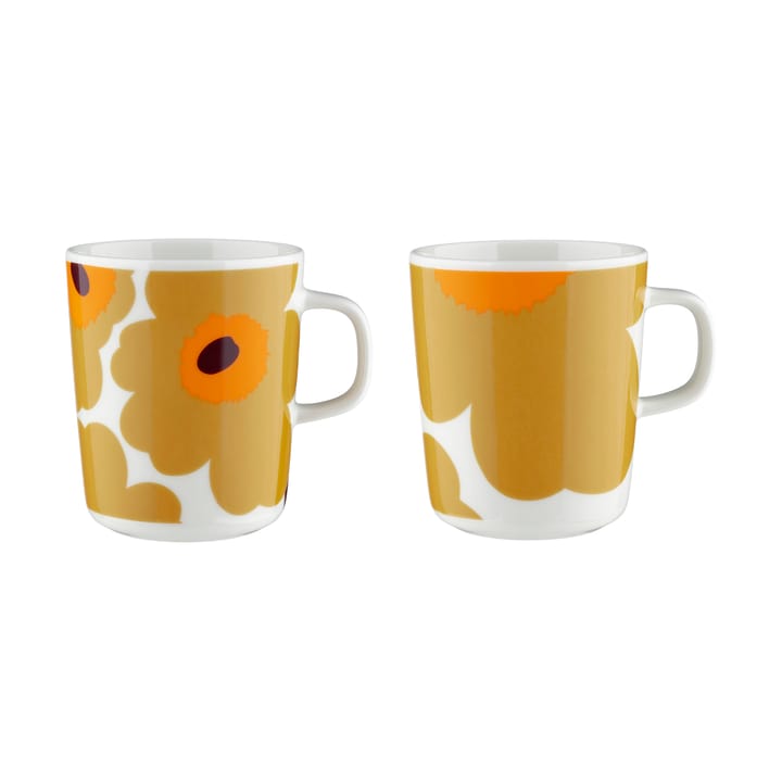 Mug Unikko 2,5 dl, lot de 2 - Blanc - Marimekko