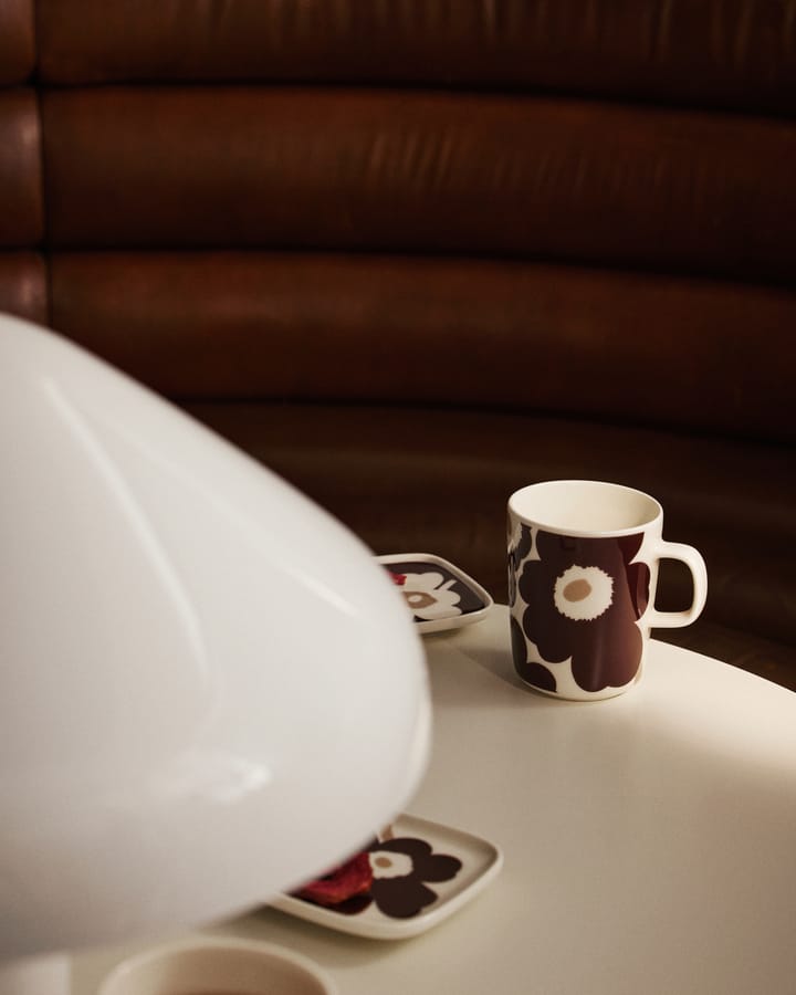 Mug Unikko 2,5 dl, lot de 2, Clay-dark wine-white Marimekko
