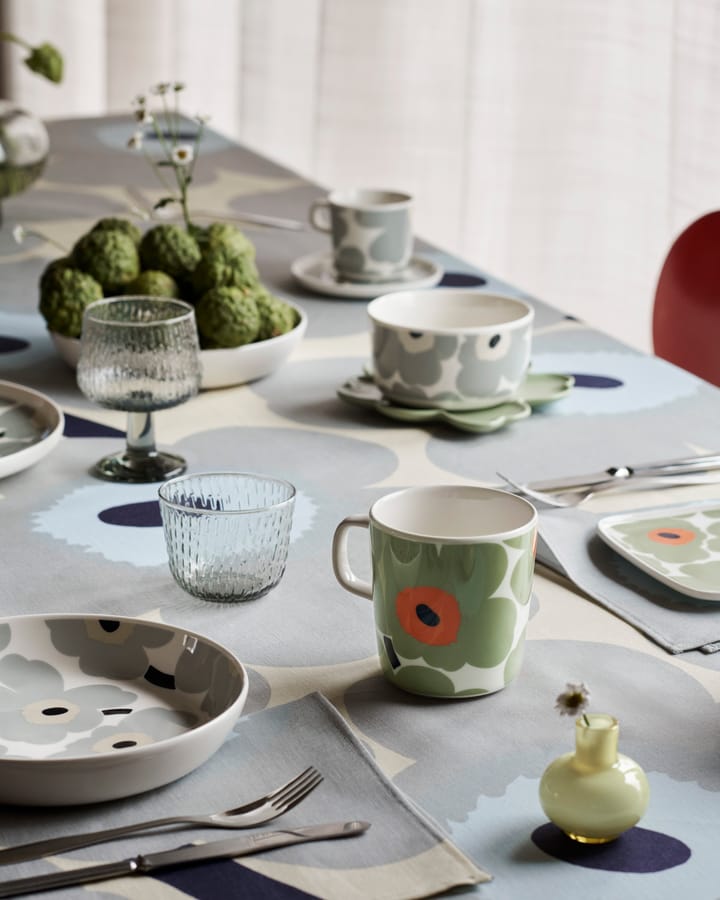 Mug Unikko 2,5 dl, lot de 2, White-sage-orange-dark blue Marimekko