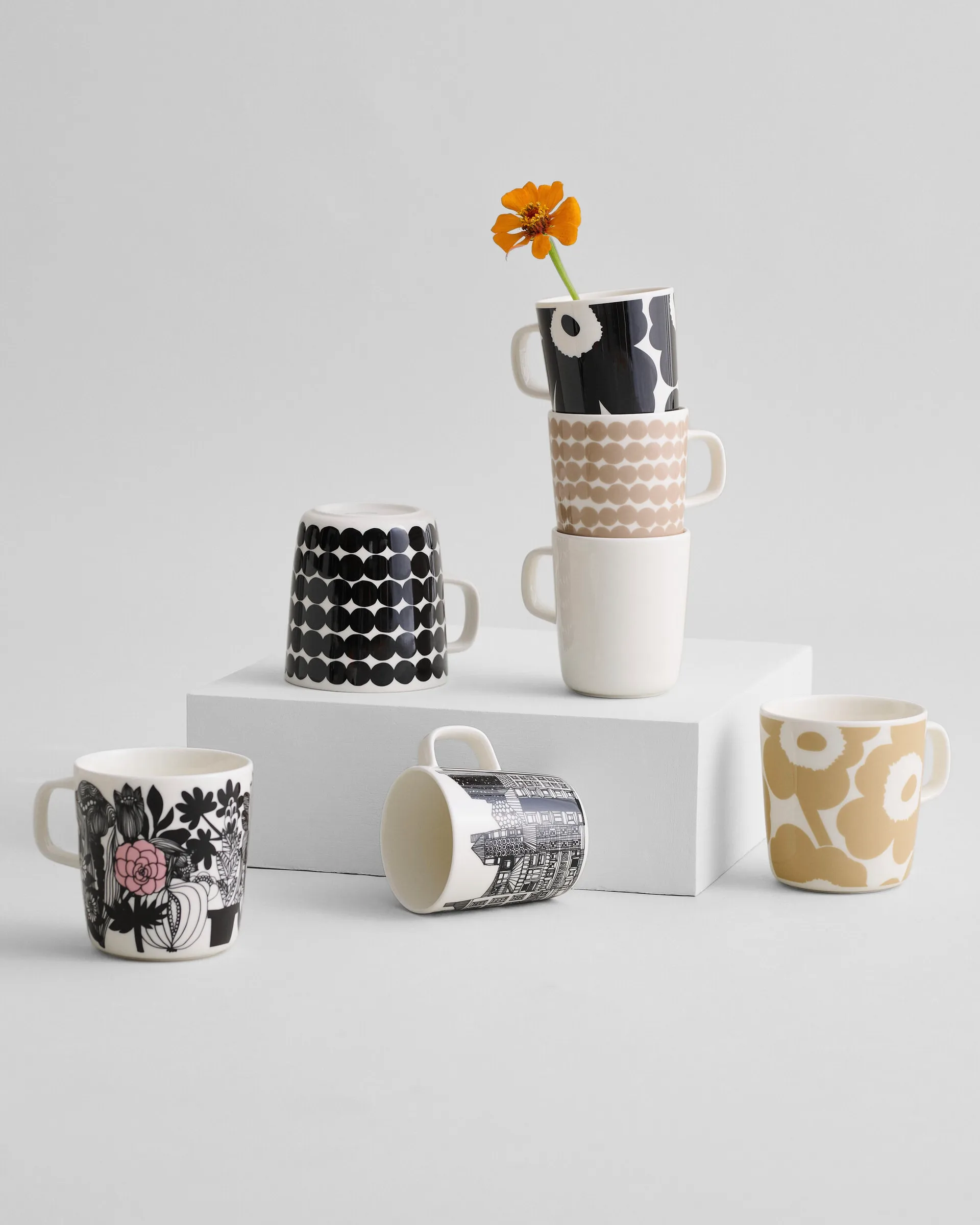 Mug Unikko 40 cl, Blanc-beige Marimekko