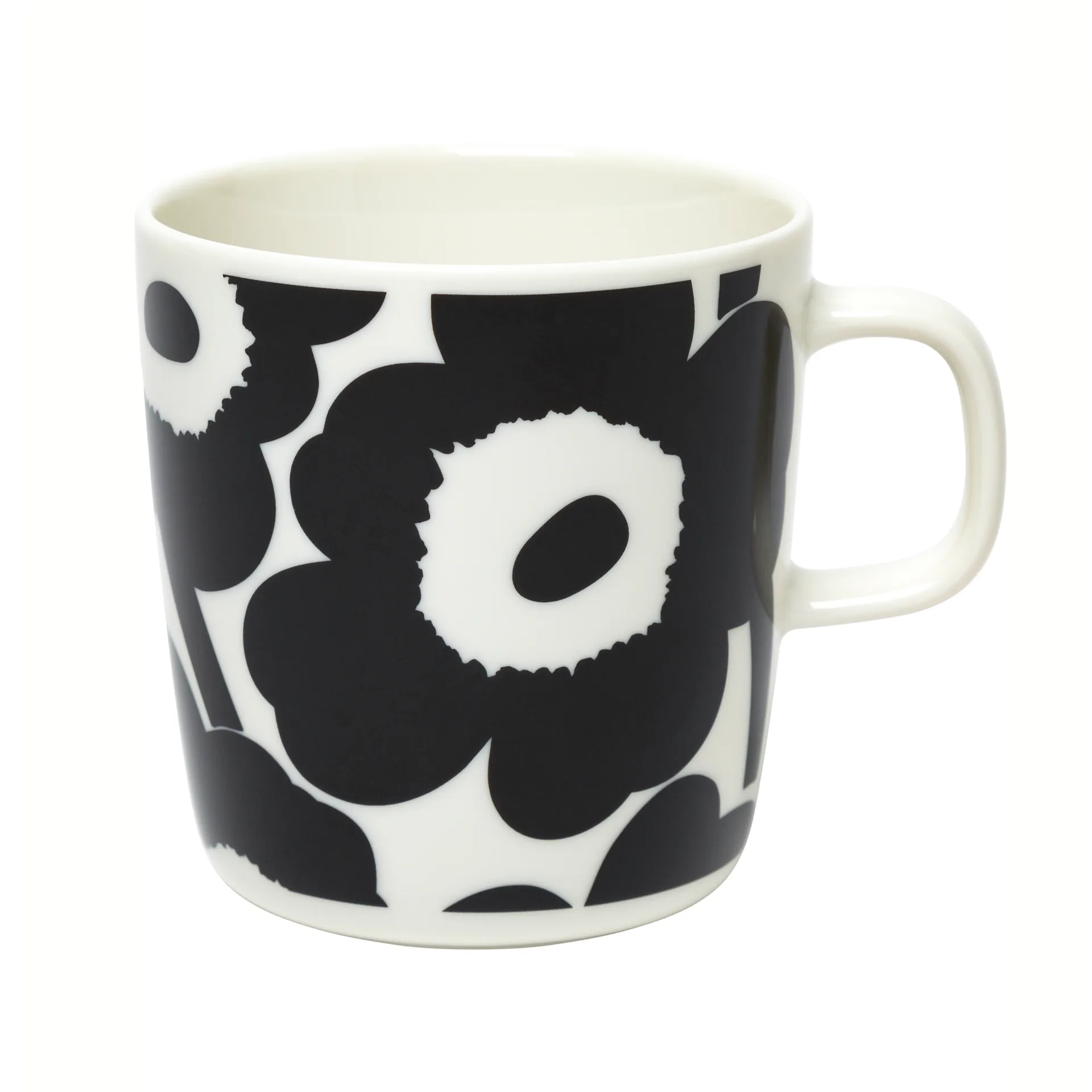 Mug Unikko 40 cl, Blanc-noir Marimekko