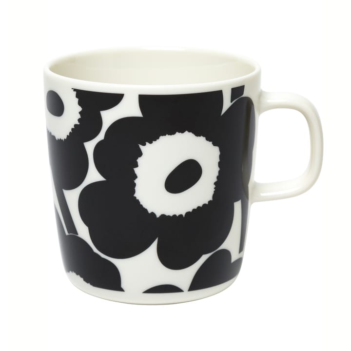 Mug Unikko 40 cl - Blanc-noir - Marimekko