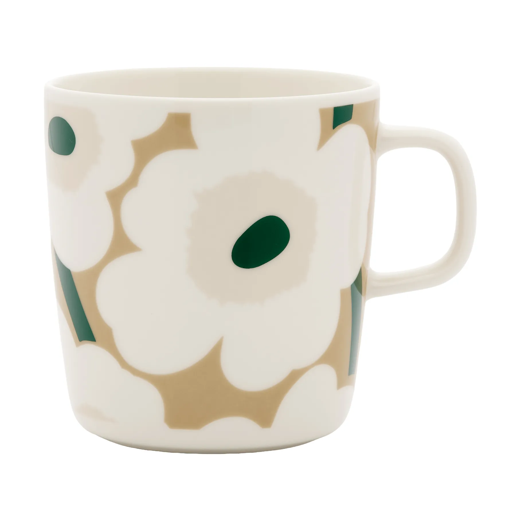 Mug Unikko 40 cl, White-beige-light sand-dark green Marimekko