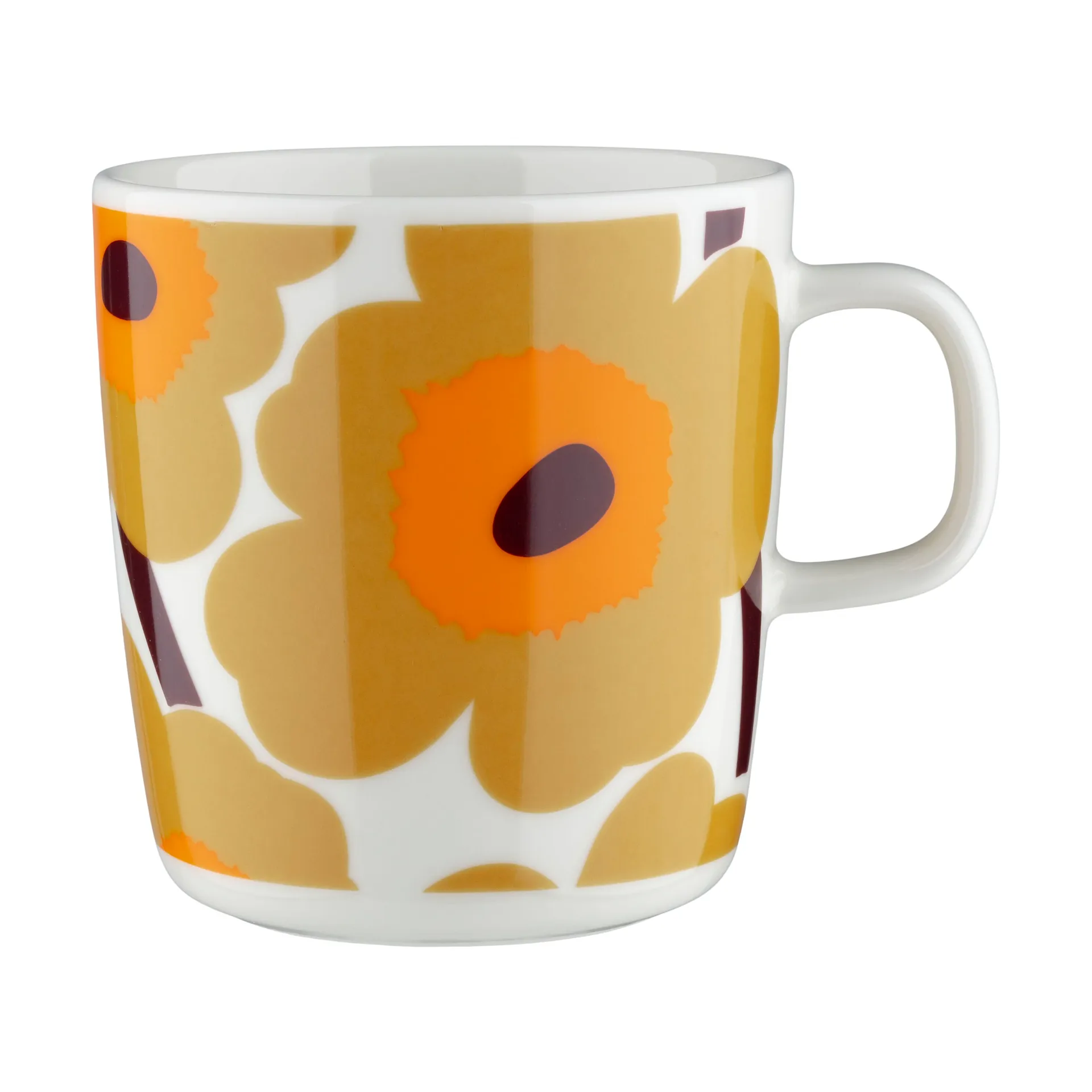 Mug Unikko 40 cl, White-caramel-warm orange Marimekko