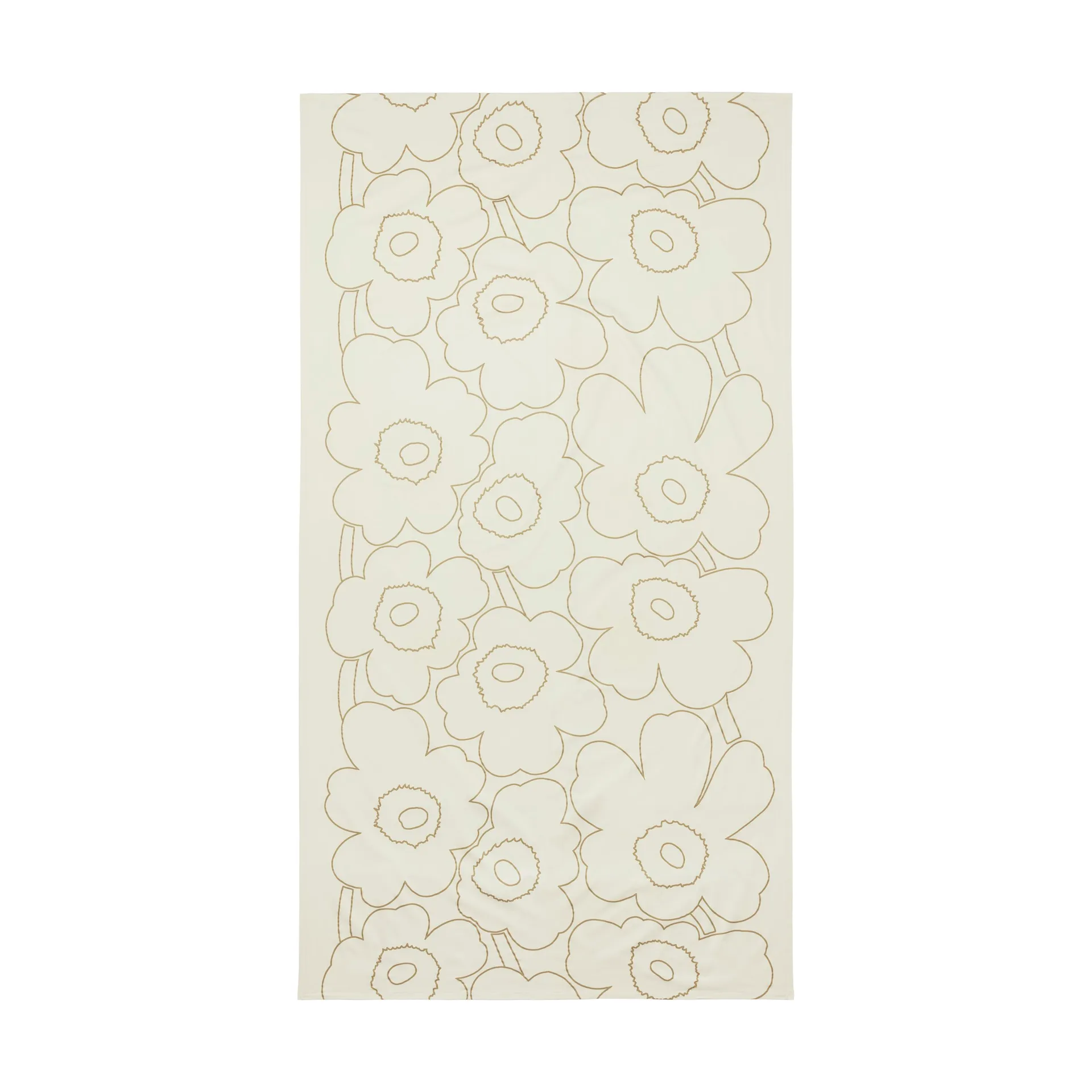 Nappe Piirto Unikko 135x250 cm, Linen- gold Marimekko