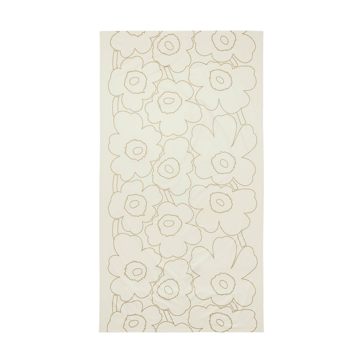 Marimekko Nappe Piirto Unikko 135x250 cm Linen- gold