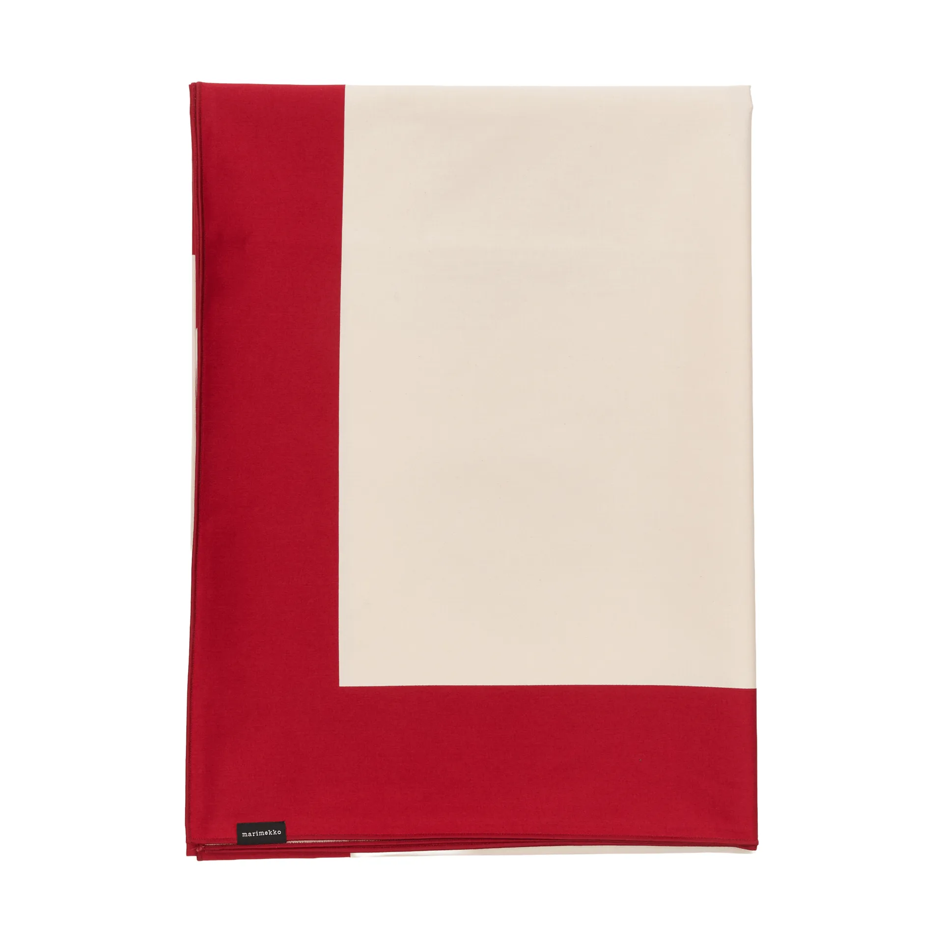 Nappe Unikko, Off white-cranberry-rose, 140x140 cm Marimekko
