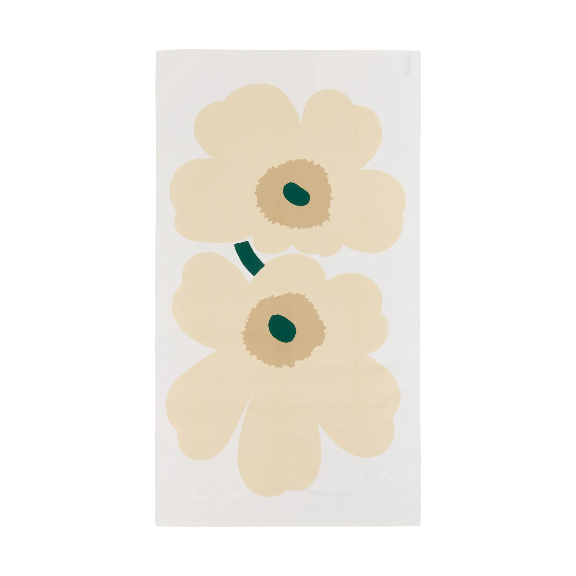 Nappe Unikko, White-hay-sand-emerald Marimekko