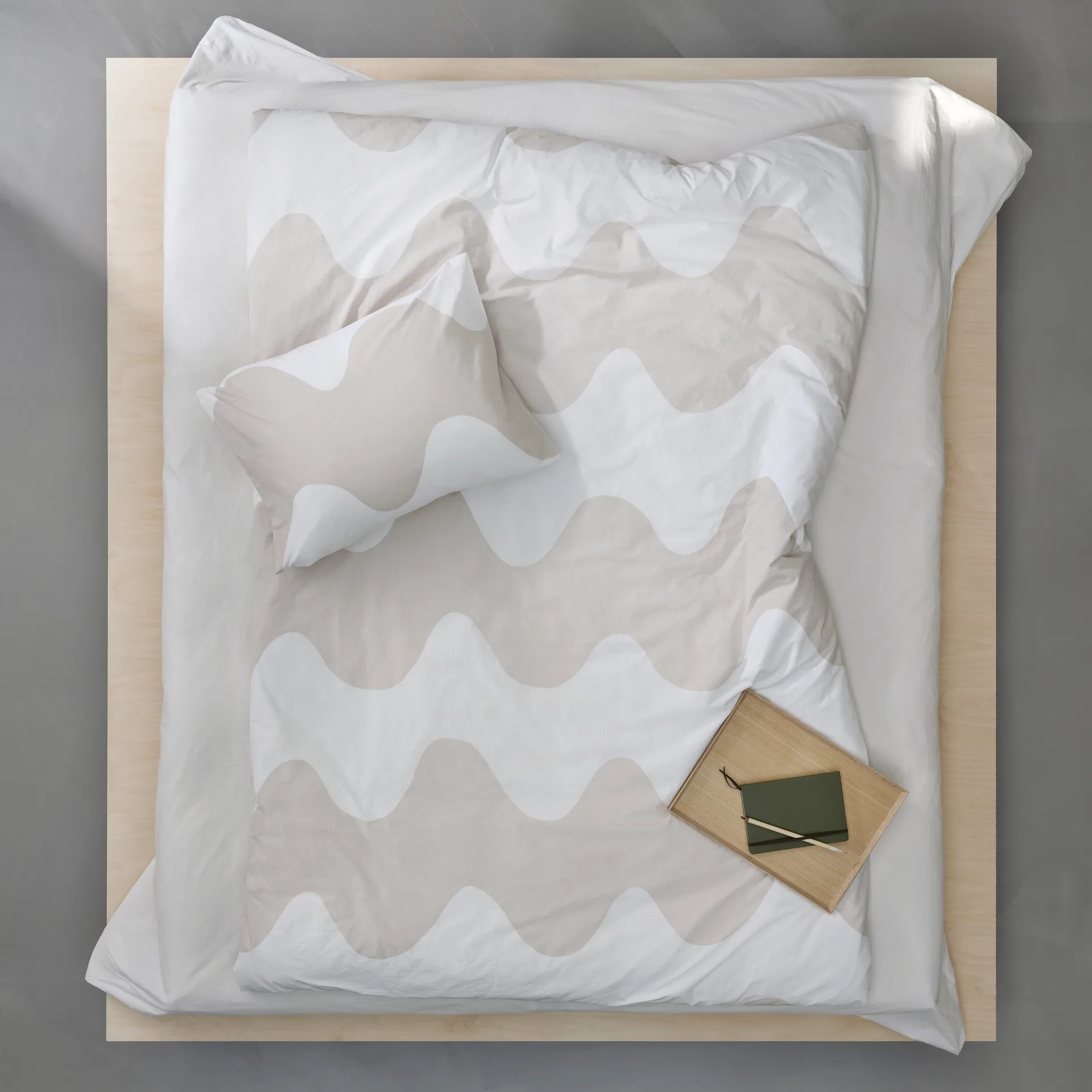 Oreiller Lokki 50x60 cm, Beige-blanc Marimekko