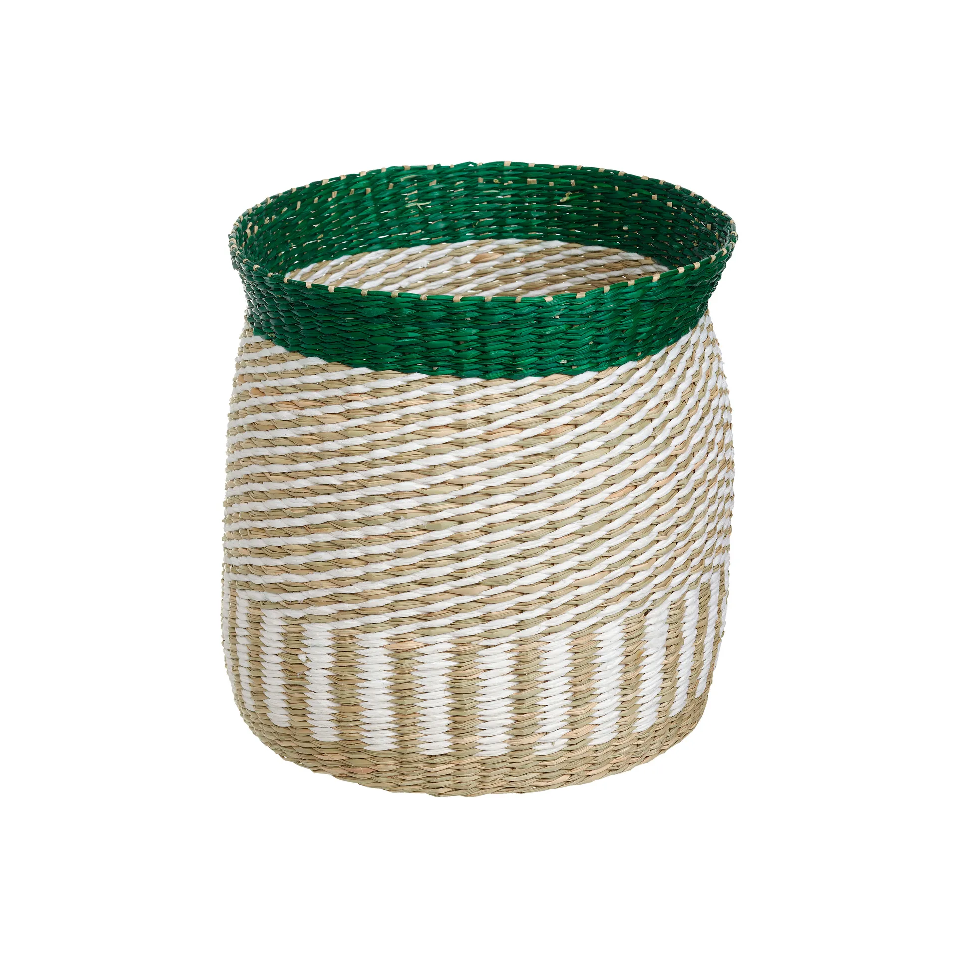 Panier de rangement Silkkikuikka 27 cm, Blanc-beige-vert Marimekko