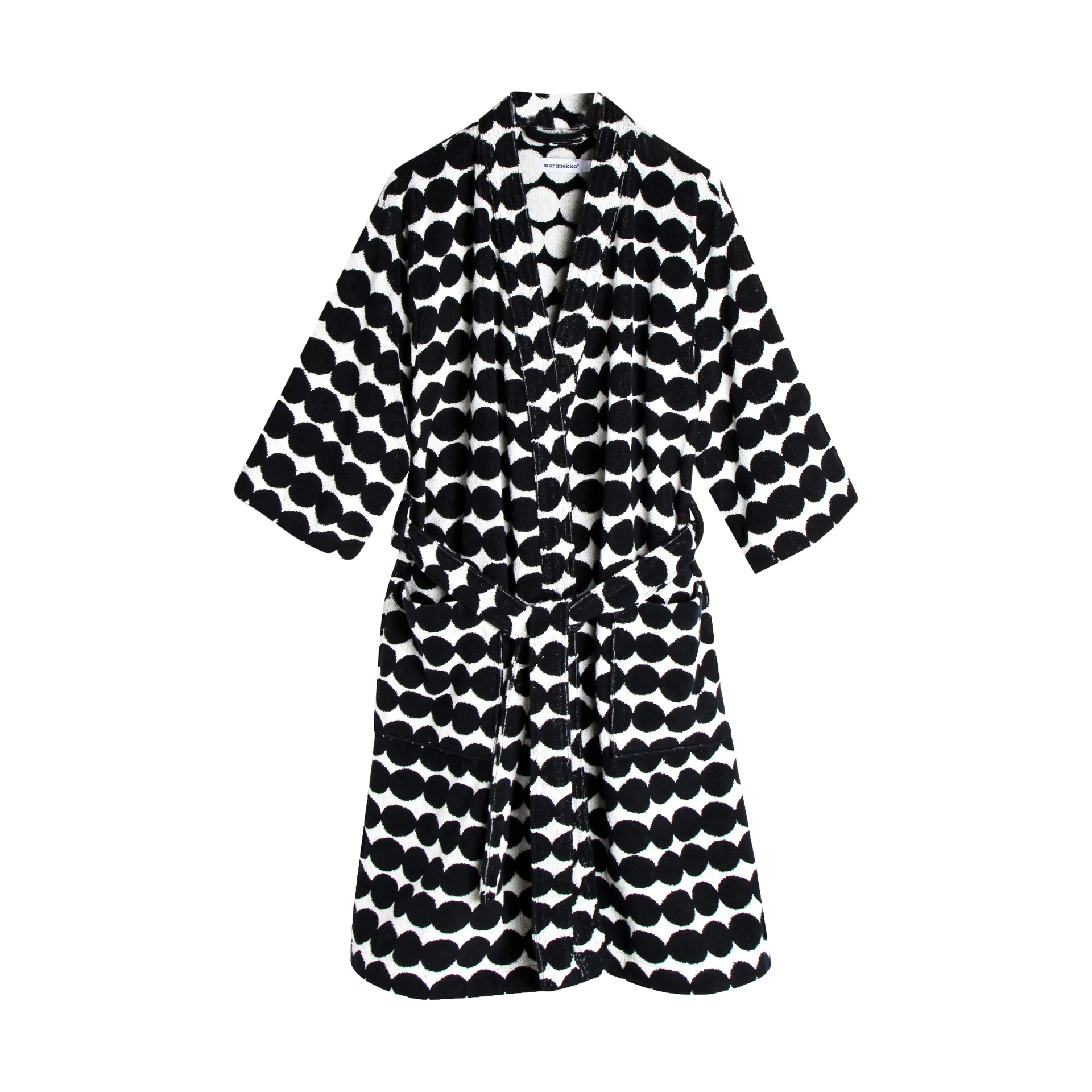 Peignoir Räsymatto, Black-white, S Marimekko