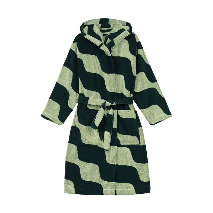 Peignoir Taifuuni coton - Pear-dark green, M - Marimekko
