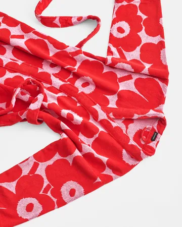 Peignoir Unikko 2 - Red-pink, L - Marimekko