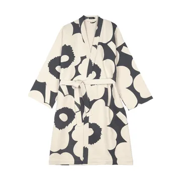 Peignoir Unikko - Charcoal-off white, S - Marimekko