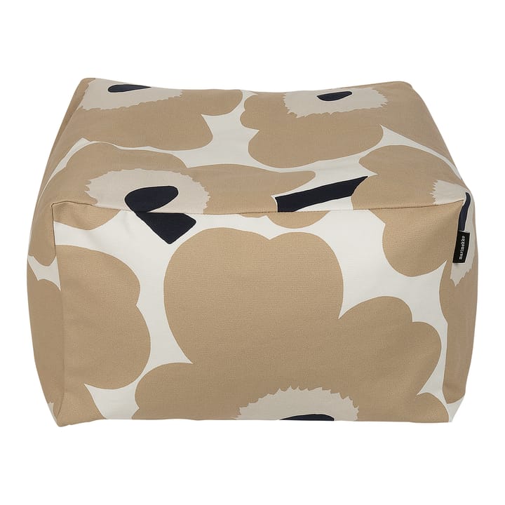 Petit pouf Unikko Puffi - Blanc cassé-beige-bleu - Marimekko