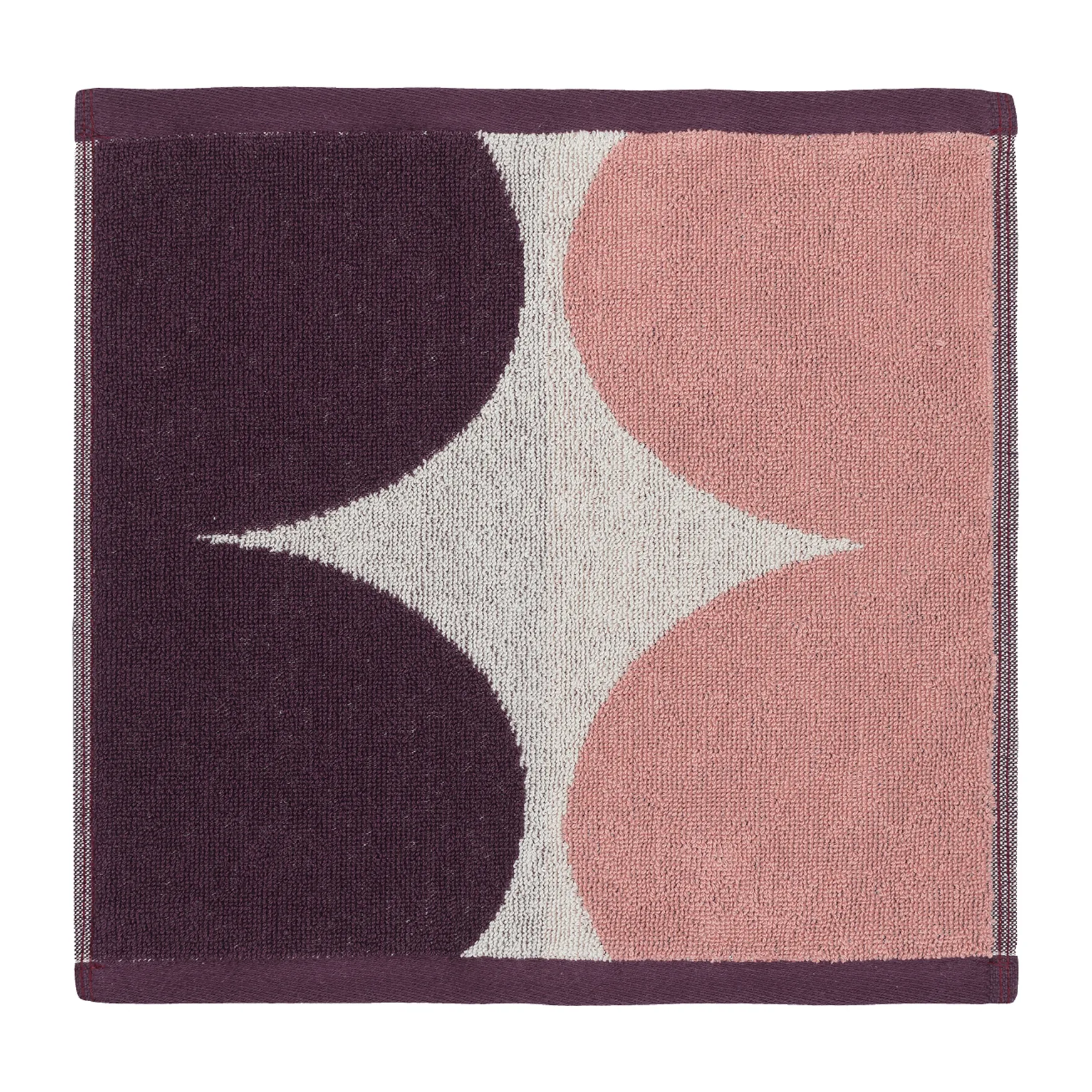 Petit serviette Härkä 30x30 cm, blanc-rose-rouge Marimekko