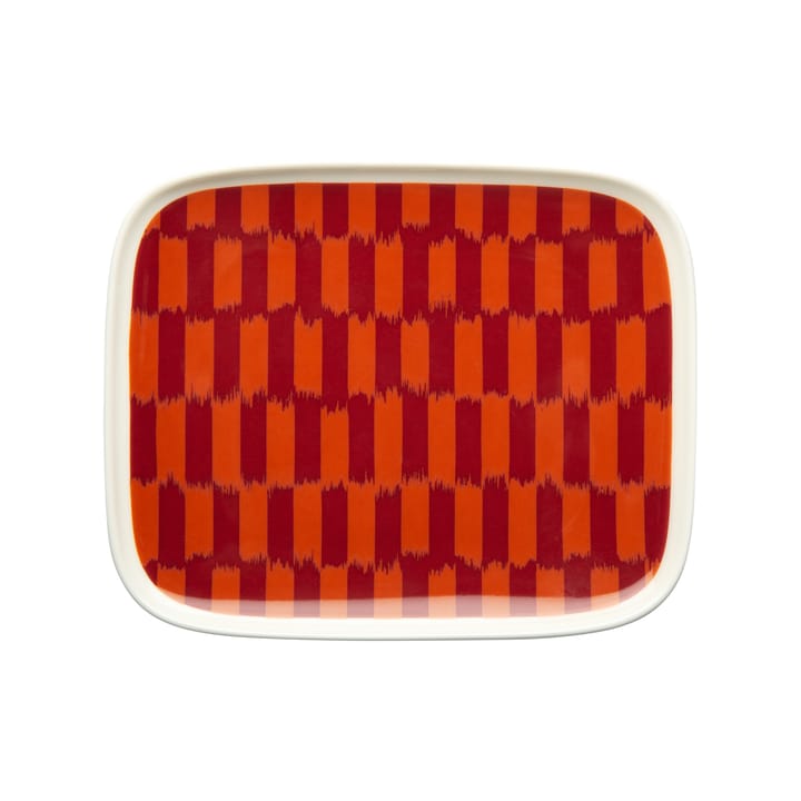 Petite assiette Piekana 12x15 cm - Rouge foncé-orange - Marimekko