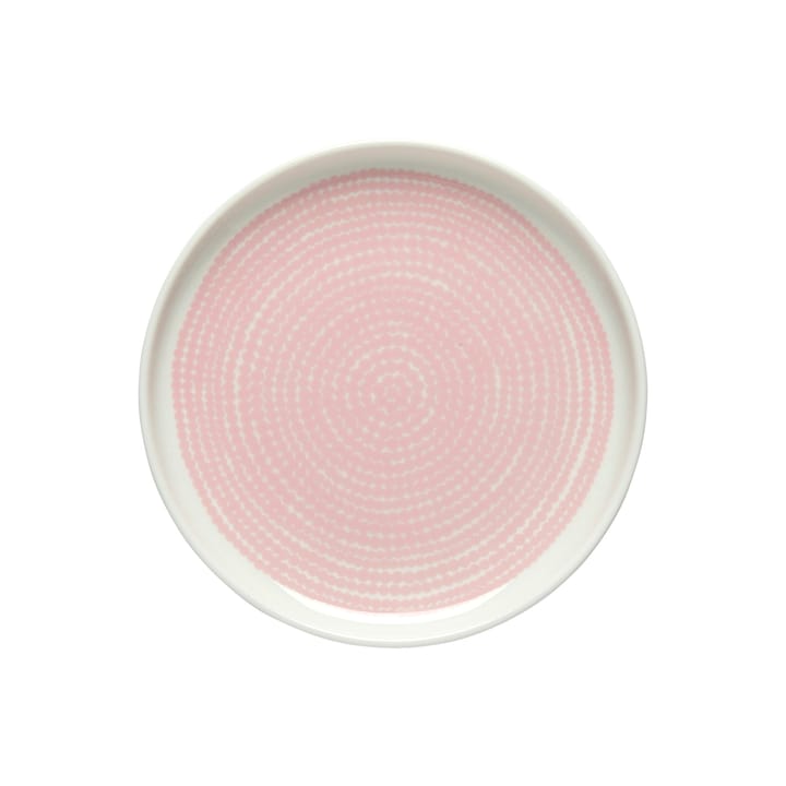Petite assiette Räsymatto Ø 13,5cm - Rose-blanc - Marimekko